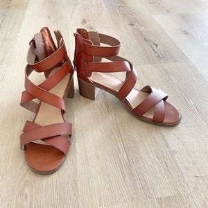 Blocked Sandel Heels